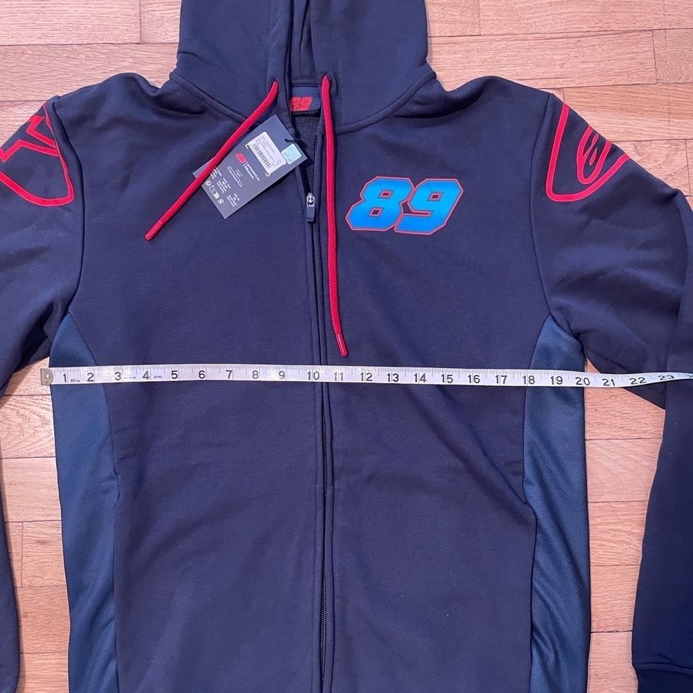 NWT Jorge Martin Moto GP Zip Up Hoodie Navy and Red Men’s XL - Picture 10 of 11